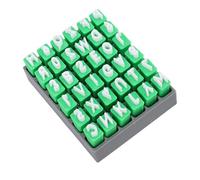 Haofy Sellos del Alfabeto de Arcilla Polimérica 36 Piezas Sellos de Números de Letras con Caja de Almacenamiento para Cerámica Decoración de Cerámica Scrapbooking Proyectos de