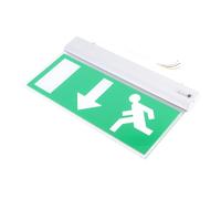 Haofy Señal de Salida de Emergencia LED Acrílica de bajo Consumo de Energía Luz de Recordatorio de Alarma de Voz para Evacuación de Emergencia en Centros Comerciales y Lugares de
