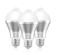 Haofy Sensor de Movimiento Bombilla 9W Sensor inteligente Bombilla LED Infrarrojo Encendido/Apagado Automático para Pasillo, Garaje, Escalera, Jardín, Patio (3 Piezas)