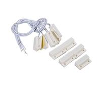 Haofy Sensores de Puerta y Ventana, 5pcs MC-38 Empotrado Cableado de la Puerta Sensor de Ventana Interruptor magnético de Alarma para Puertas de Madera