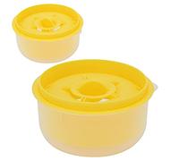 Haofy Separador de Yema de Huevo, Capacidad para 6 Huevos, Herramienta de Cocina de Material PP para Hornear Merengue, Natillas, Diseño a Prueba de Fugas, 5,1x5,1x2,8 Pulgadas para (YELLOW)