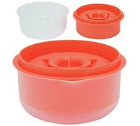 Haofy Separador de Yema de Huevo, Capacidad para 6 Huevos, Herramienta de Cocina de Material PP para Hornear Merengue, Natillas, Diseño a Prueba de Fugas, 5,1x5,1x2,8 Pulgadas para (naranja intenso