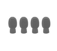 Haofy Silicone Drum Stick Practice Tip Portable Mute Mute Drick para Principios para Principiantes, Mudo para Batería Kit de Práctica de Batería, 4 Piezas de de Silicona Ecológica para Llevar (GREY)