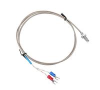 Haofy Sonda de Termopar Tipo K, Amplio Rango de Medición, Sensor de Temperatura, Cable de Rosca de Tornillo M6, 1-5M (#1)