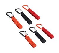 Haofy Soporte de Broca de Goma Duradero con Gancho de Clip de Aleación de Aluminio, Fácil Acceso a 10 Brocas, Organizador de Almacenamiento de Brocas de 6 Piezas en Rojo y Naranja