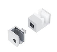 Haofy Soporte de Guía Inferior para Puerta Corredera, Herrajes para Puertas Corredizas, Herrajes para Rieles Antioxidantes Ajustables de Acero para Uso en la Oficina en el Hogar, Se Adapta a Puertas