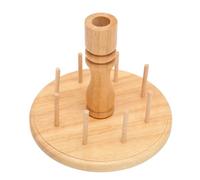 Haofy Soporte de Hilo de Madera, 8 Carretes, Madera de Haya, con Diseño que Ahorra Espacio, para Bordado, Acolchado, Proyectos de Costura en Espacios Pequeños, Sala de Manualidades, RV Life