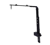 Haofy Soporte de Luz de Acuario de Aleación de Aluminio, Soporte de Luz de Pescado Resistente y Estable, Soporte de Iluminación de Plantas Ajustable 1.7 '' de Ancho, Soporte Colgante (BLACK)