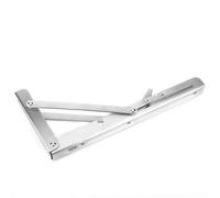 Haofy Soporte de Mesa Plegable Resistente de 10 Pulgadas, Soporte de Estante de Montaje en Pared Triangular de Acero Inoxidable de 2 Piezas para una Instalación Segura en la Pared,