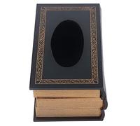 Haofy Soporte para Caja de Pañuelos para Libros, Gran Apertura Rectangular para Fácil Acceso, Construcción de Madera Dura con Bordes Redondeados para el Hogar, Oficina, Restaurante, Decoración de