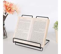 Haofy Soporte para Libros Estante para Libros de Hierro Duradero para Decoración del Hogar Soporte para Tableta y Computadora Negro 7,5 X 7,5 X,3 Pulgadas, Adecuado para Estante para Tableta, (BLACK)