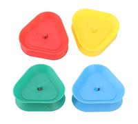Haofy Soporte para Naipes, 4 Piezas, Diseño de Resorte Triangular, Manos Libres para Póquer y Juegos de Cartas de Dibujos Animados, Fácil de Transportar para Noches de Juegos, Viajes, Uso Doméstico