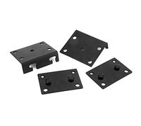 Haofy Soportes para Rieles de Cama, Ganchos para Marco de Cama de Hierro Engrosado de 3,1 X 3,5 Pulgadas para Cabecero, Pie de, Instalación sin Orificios, Conexión Estable, Reparación de Muebles para