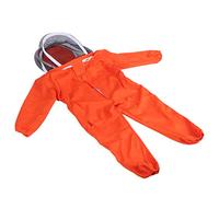 Haofy Suministros para Apicultores, Traje Ligero de Apicultura de una Pieza con Capucha con Doble Cremallera, Equipo Protector de Apicultura para Niños (L)