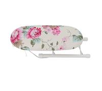 Haofy Tabla de Planchar Pequeña, Mini Tabla de Planchar Resistente Al Calor, Tabla de Planchar de Mesa Plegable Portátil para Manualidades de Costura de Dormitorio en Casa (Flor de