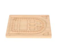 Haofy Tablero de Cuentas de Madera para Hacer Joyas de Bricolaje con Marcadores de Posición Claros Diseño Portátil Liviano 7,7 X 5,5 Pulgadas Tamaño Compacto para Aficionados Elaboración de Pulseras