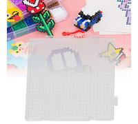 Haofy Tableros de Cuentas Fusibles de 2,6 Mm, Plantilla de Tablero Perforado de Plástico Transparente para Proyectos de Manualidades para Niños y Adultos, Desarrolla Habilidades de Creatividad y