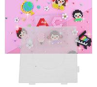 Haofy Tableros de Cuentas Fusibles de 2,6 Mm, Plantilla de Tablero Perforado de Plástico Transparente para Proyectos de Manualidades para Niños y Adultos, Desarrolla Habilidades de Creatividad y