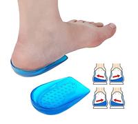 Haofy Taloneras Silicona, Talonera de Gel Plantilla Ortopédica de Silicona, Suave Almohadillas de Gel para Talón para Aliviar el Dolor de la Fascitis Plantar, Plantilla de Talón de Zapato