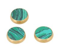 Haofy Tapa de Válvula de Trompeta Duradera Capa Integrada del Dedo de Metal Verde con la Precisión de la Llave para los Amantes de la Música, 3 Pcs (C310 Oro)