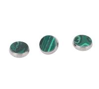 Haofy Tapa de Válvula de Trompeta Duradera Capa Integrada del Dedo de Metal Verde con la Precisión de la Llave para los Amantes de la Música, 3 Pcs (C309 Chrome)