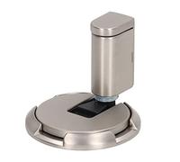 Haofy Tapón de Succión para Puerta de Piso Silencioso, Aleación de Zinc, No Magnético para Todas las Puertas, Soporte de Puerta Mecánico de Ajustable (Níquel lijado)