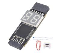 Haofy Tarjeta Adaptadora de Diagnóstico para Computadora Portátil PCI E Tarjeta de Diagnóstico de Analizador de Placa Base Eficiente, Indicador LED para //, Adecuado para Tech Geeks, Negro