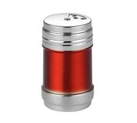 Haofy Tarro de Especias de Acero Inoxidable Contenedores Organizadores de Condimentos Portátiles con Tapa Giratoria, Herramienta de Barbacoa Esencial para Cocina (rojo)