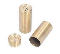 Haofy Tarro de Especias de Acero Inoxidable, Exquisita Botella de Condimento para Almacenamiento de Cocina, 2 uds. para Hierbas y Especias (Oro (dos SP))