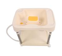 Haofy Tazón de champú Estable y Reutilizable para Lavado de Cabello, Diseño de Ajustable para Mujeres Embarazadas Niños Mayores (WHITE)
