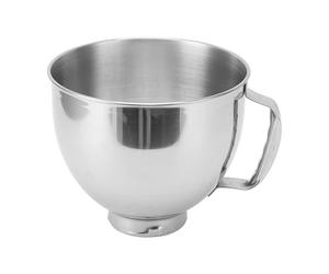 Haofy Tazón para Mezclar de Acero Inoxidable para Kitchen Aid Mezcladores de 4.5QT y 5QT con Asa Apto para Lavavajillas Tazón para Hornear Duradero para Apartamentos Pequeños RV Life Fácil Limpieza