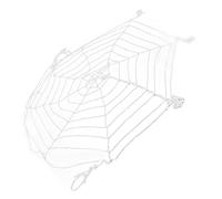 Haofy Telaraña Decoración de Halloween Red Redonda de Algodón Blanco de 3,6 M para Patio de Fiesta Interior Al Aire Libre, Telarañas Espeluznantes para Casa Encantada, Festival de Otoño, Evento de