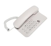Haofy Teléfono Compacto de Material ABS de Larga Vida útil para Oficina, Hogar, Hotel, para Teléfono Fijo KX T3026CID en Inglés (línea del Reino Unido) (Negro, Blanco) 7.5x4.9x3in (White)