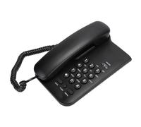Haofy Teléfono Compacto de Material ABS de Larga Vida útil para Oficina, Hogar, Hotel, para Teléfono Fijo KX T3026CID en Inglés (línea del Reino Unido) (Negro, Blanco) 7.5x4.9x3in (Black)