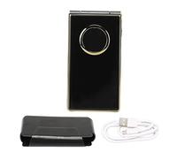 Haofy Teléfono Móvil Tipo Clamshell con Pantalla HD de 2,8 Pulgadas, Cámara Abatible de Aleación de Zinc MP3 con Linterna MP4 para Ancianos, Ni?os con MP4 para gsm 2G (Gold)