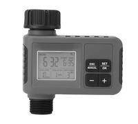 Haofy Temporizador de Agua Programable Digital, Clasificación IPX5, Función de Retardo de Lluvia, Riego Automático y Manual para el Cuidado del Césped y el Jardín