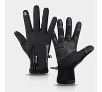 Haofy Térmicos a Prueba de Viento para Pantalla Táctil, Cálidos de Invierno, Impermeables, con Dedos Completos, para Ciclismo, para Esquiar (M)