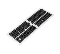 Haofy Thai Translucent 132 Keys ABS KeyCaps Establecido para Teclados Mecánicos, Reemplazo de Teclado Ergonómico Duradero para la Configuración del Juego (BLACK)