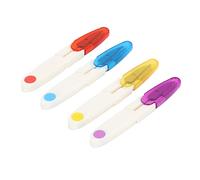 Haofy Tijeras para Cortar Hilos, 4 Piezas con Cuchillas Afiladas de Acero Inoxidable para Corte de Precisión, Acción de Resorte Suave, Diseño Compacto en Forma de U para Costura, Manualidades, Punto