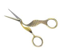 Haofy Tijeras Vintage con Forma de Pájaro para Manualidades, Acero Inoxidable Afilado para Coser, Bordado, Manualidades, 1 Pieza de Acero Inoxidable para el Hogar (Bronce)