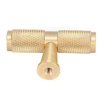 Haofy Tirador de Latón Ligero de Lujo, Tiradores Elegantes para Puertas de Armario de Cocina, Modernos y Duraderos, 1 Pieza, 5 X 3,2 X 1,2 Cm