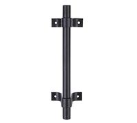 Haofy Tirador de Puerta de Granero Vintage de Acero Al Carbono para Puertas Corredizas, largo: 7,9 Pulgadas, Negro, Tirador de Muebles Resistente para Armario, Puerta de Garaje, 1 Juego Aplicable para