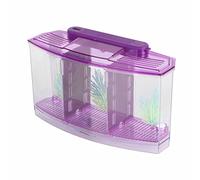 Haofy Tistanta de Pescado de Aislamiento de Miniavel con Lámparas LED y Válvula de de Agua, Adecuado para Asados de Pesca Que Eclosionan y Absorben la Hierba Artificial Ligera, Ideal para (Purple)
