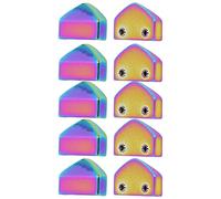 Haofy Tope de Cremallera Atractivo Acabado Brillante Fácil Fijación para Ropa y Bolsos DIY 10 Juegos 1.1 X 0.7 Pulgadas para Maletas (COLORFUL)