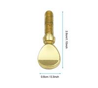 Haofy Tornillo de Cuello de Saxo de Cobre, Fácil de Instalar, Apriete con el Dedo y el Pulgar, una Excelente Opción, Adecuada para el Saxofón Común, Se Expande hacia Afuera para una Mejor Agarre de
