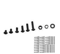 Haofy Tornillos de Cabeza Hexagonal de Acero de Aleación Tuercas Pernos Surtido de Arandelas para Sujetadores de Construcción Industrial Reparación de Electrodomésticos de Oficina en el Hogar (B: