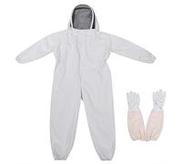 Haofy Traje de Apicultura y Guantes Largos Traje de Apicultor Antimosquitos con Máscara de Velo Profesional Protección Herramienta de Apicultor