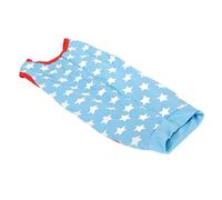 Haofy Traje de Recuperación para Perros Body Quirúrgico Antilamido con Patrón de Estrellas Azules para Recuperación Posoperatoria, para Posesterilización y Período Dermatológico de Algodón (L)