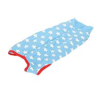 Haofy Traje de Recuperación para Perros Body Quirúrgico Antilamido con Patrón de Estrellas Azules para Recuperación Posoperatoria, para Posesterilización y Período Dermatológico de Algodón (S)