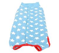 Haofy Traje de Recuperación para Perros Body Quirúrgico Antilamido con Patrón de Estrellas Azules para Recuperación Posoperatoria, para Posesterilización y Período Dermatológico de Algodón (XL)